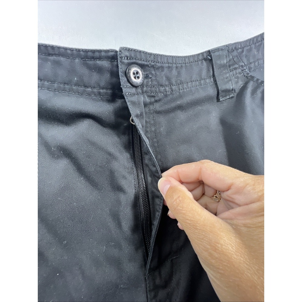 Gotcha Cargo Shorts Men's 38 Waist Black Chino 11 inch Inseam Vintage - Picture 7 of 14